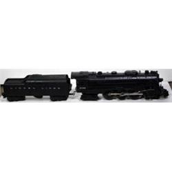Lionel Train #2046 Santa Fe-Style Hudson Steam Engine with #2046W Whistle Tender. 0 Gauge, 4-6-4,…