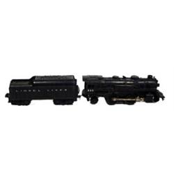 Lionel Train #239 Steam Engine With Unmarked "Lionel Lines" Tender. O Gauge, 2-4-2, Good - Very G…