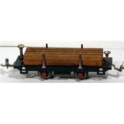 Lionel Train #831 Pre-War Log Car with Box. 0 Gauge, Excellent Condition, circa 1932.…