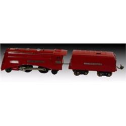 Lionel Train #264-E Pre-War "Commodore Vanderbilt" Steam Engine & Tender. 0 Gauge, 2-4-2, Excelle…