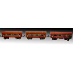 Lionel Passenger Cars #1690 & #1691, Pre-War, 2 Pullmans & 1 Observation Car. 0 Gauge, Very Good …