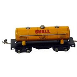 Lionel Train #1680 Pre-War "Shell" Tank Car, 0 Gauge, Excellent Condition,  circa 1939.…