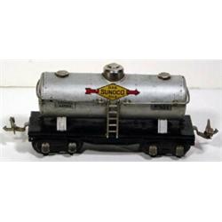 Lionel Train #654 Pre-War Sunoco Tank Car, O Gauge, Very Good - Excellent Condition, circa 1937.…