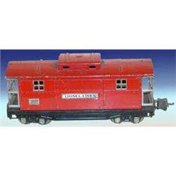 Lionel Train #2817 "Lionel Lines" Tin Caboose. 0 Gauge, Very Good - Excellent Condition.…