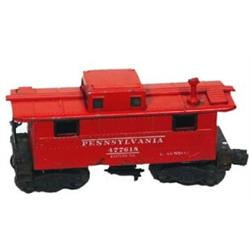 Lionel Train #477618 "Pennsylvania" Tin Caboose. 0 Gauge, Very Good - Excellent Condition, circa …