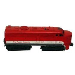 Lionel Train #211  The Texas Special  Diesel Engine, O Gauge, Fair Condition - Framed Damaged, Fr…