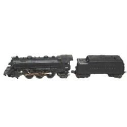 Lionel Train #224 "Lionel Lines" Steam Engine (with Box) with #2466W Whistle Tender. 0 Gauge, 2-6…