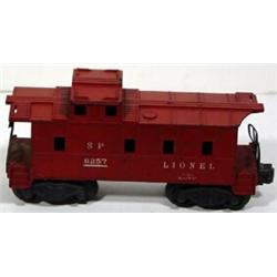 Lionel Train #6257 "Lionel Lines" S-P Type Caboose, Damaged,  O Gauge, Fair Condition, circa 1948…