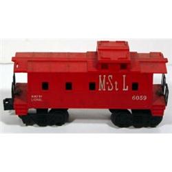 Lionel Train #6059 "Minneapolis & St Louis" S-P Type Caboose, Missing Wheels, O Gauge, Good Condi…