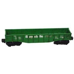 Lionel Train #9142 "Republic Steel" Gondola. O Gauge, Very Good Condition, circa 1971.…