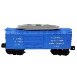 Lionel Train #3357 Hydraulic Platform Maintenance Car - Car Only. 0 Gauge, Very Good - Excellent …