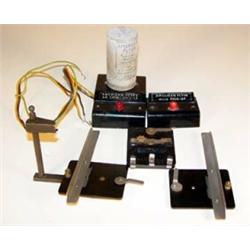 American Flyer Lot of Air Chime Whistle, Mail Pickup Button & 3 Pieces of Misc Track…