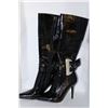 Image 1 : LADIES BLACK KNEE HIGH  BOOT W/  BUCKLE SIZE8.5