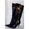 Image 1 : LADIES BLACK KNEE HIGH  BOOT W/  BUCKLE SIZE 10