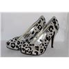 Image 1 : LADIES SILVER & BLACK LEOPARD/SEQUENCE STYLE