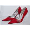 Image 1 : LADIES RED POINTED TOE HIGH HEEL SIZE 8.5
