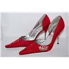 Image 1 : LADIES RED POINTED TOE HIGH HEEL SIZE 8