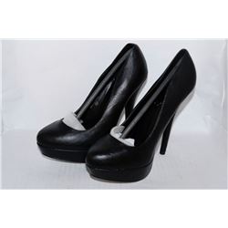 LADIES BLACK 5.5" HIGH HEEL