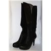 Image 1 : LADIES BLACK KNEE HIGH HIGH HEEL BOOT SIZE 9