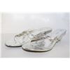 Image 1 : LADIES SILVER OPEN STYLE W/ DIAMOND ACCENT HEELS