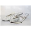 Image 1 : LADIES SILVER OPEN STYLE W/ DIAMOND ACCENT HEELS