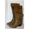 Image 1 : LADIES BROWN KNEE HIGH BOOT W/ 2.5" HEEL SIZE 8H