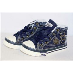 KIDS JEAN STYLE LACE UP SHOES SIZE 6