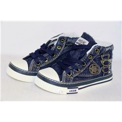 KIDS JEAN STYLE LACE UP SHOES SIZE 8