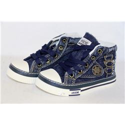 KIDS JEAN STYLE LACE UP SHOES SIZE 9