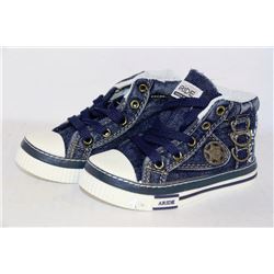 KIDS JEAN STYLE LACE UP SHOES SIZE 9