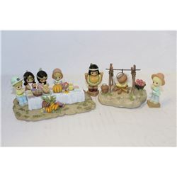 PRECIOUS MOMENTS "CAMP FIRE" FIRST THANKSGIVING