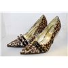 Image 1 : LADIES LEOPARD PRINT POINTED TOE HIGH HEEL SHOES