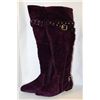 Image 1 : LADIES PURPLE KNEE HIGH BOOTS