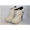 Image 1 : LADIES BEIGE ANKLE HIGH HEELS