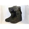 Image 1 : LADIES BLACK FUR LINE WINTER BOOTS