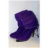 Image 1 : LADIES PURPLE HIGH HEEL BOOT SIZE 8H