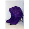 Image 1 : LADIES PURPLE HIGH HEEL BOOT SIZE 9