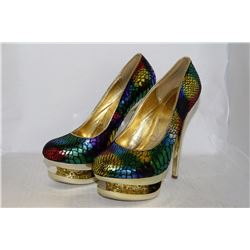 LADIES RAINBOW SNAKE SKIN PRINT W/ SPARKLE