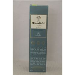 750ML BOTTLE OF THE MACALLAN HIGHLAND SINGLE MALT