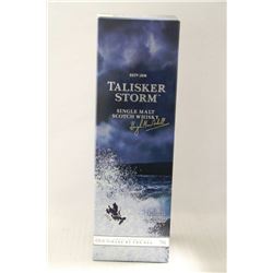 750ML BOTTLE OF TALISKER STORM SINGLE MALT SCOTCH