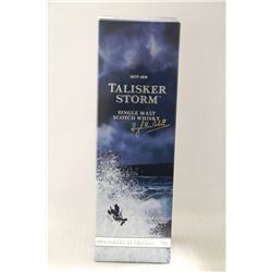 750ML BOTTLE OF TALISKER STORM SINGLE MALT SCOTCH