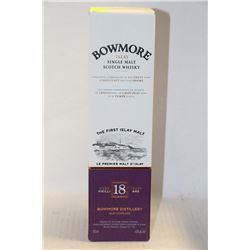 750ML BOTTLE OF BOWMORE ISLAY SINGLE MALT SCOTCH