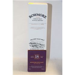 750ML BOTTLE OF BOWMORE ISLAY SINGLE MALT SCOTCH