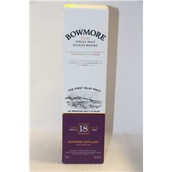 750ML BOTTLE OF BOWMORE ISLAY SINGLE MALT SCOTCH