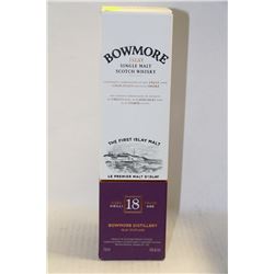 750ML BOTTLE OF BOWMORE ISLAY SINGLE MALT SCOTCH