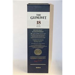 750ML BOTTLE OF THE GLENLIVET SINGLE MALT SCOTCH