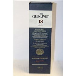 750ML BOTTLE OF THE GLENLIVET SINGLE MALT SCOTCH