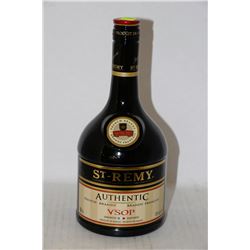 750ML BOTTLE OF ST-REMY AUTHENTIC FRENCH BRANDY