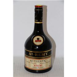 750ML BOTTLE OF ST-REMY AUTHENTIC FRENCH BRANDY