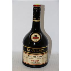 750ML BOTTLE OF ST-REMY AUTHENTIC FRENCH BRANDY